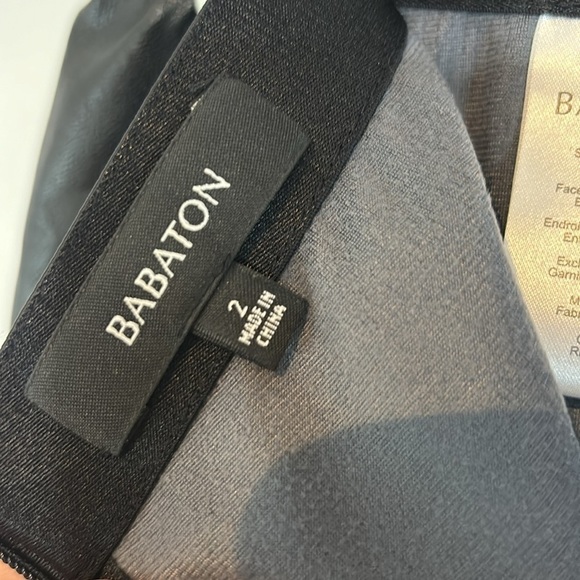 Aritzia BABATON FAUX LEATHER JAYDEN BLACK PENCIL SKIRT SIZE 2 - Picture 9 of 10